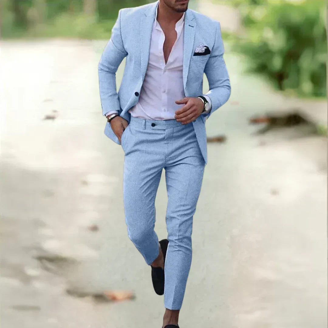 Men's Slim-Fit Suit for Summer and Events