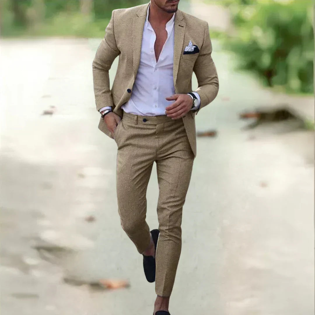 Men's Slim-Fit Suit for Summer and Events