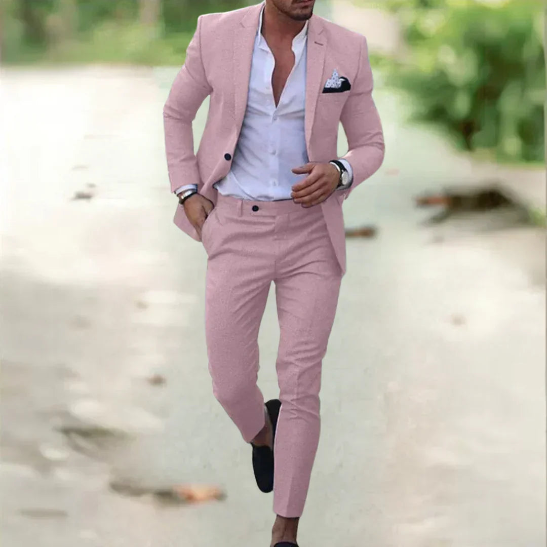 Men's Slim-Fit Suit for Summer and Events