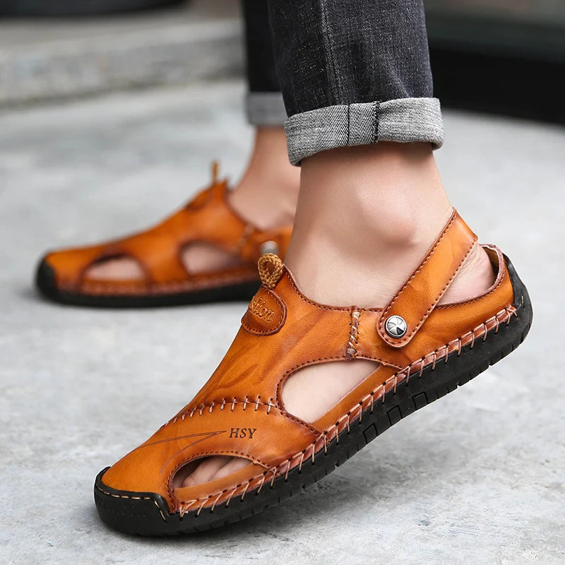 Men's Slip-On Sandals - Breathable Comfort for Daily Wear