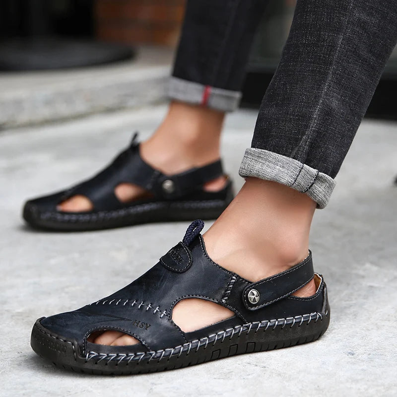 Men's Slip-On Sandals - Breathable Comfort for Daily Wear