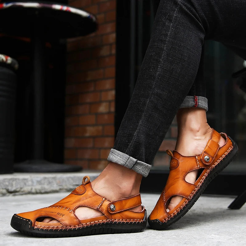 Men's Slip-On Sandals - Breathable Comfort for Daily Wear