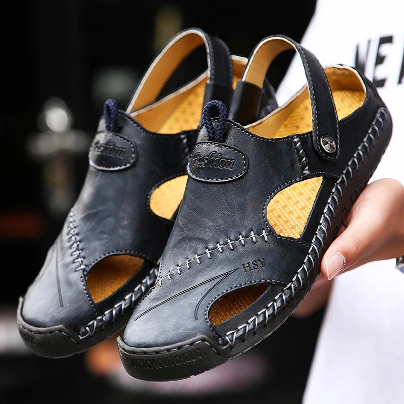 Men's Slip-On Sandals - Breathable Comfort for Daily Wear