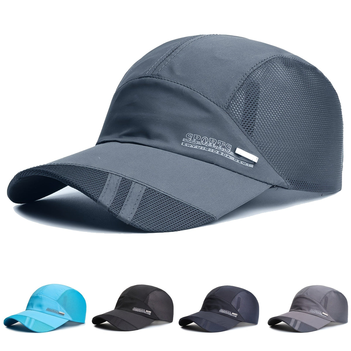 Men's Sports Cap - Adjustable Fit with UV Protection