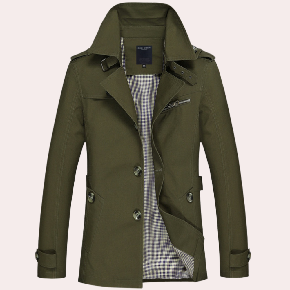 Men's Spring and Autumn Trench Coat