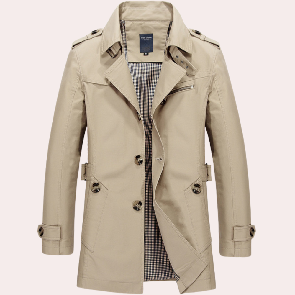 Men's Spring and Autumn Trench Coat