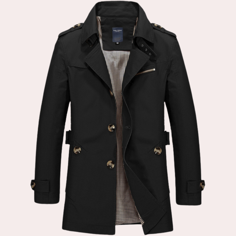 Men's Spring and Autumn Trench Coat