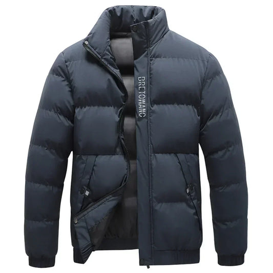 Men's Stand Collar Puffer Jacket