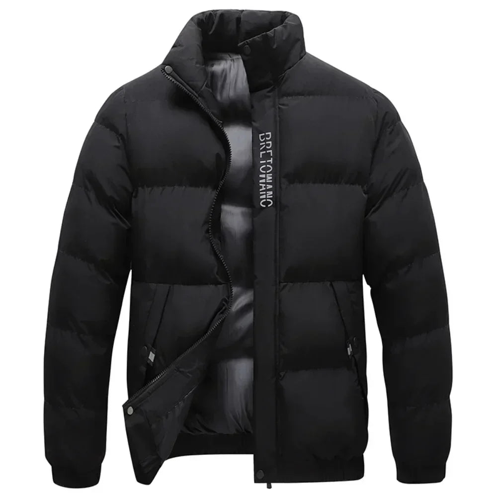 Men's Stand Collar Puffer Jacket