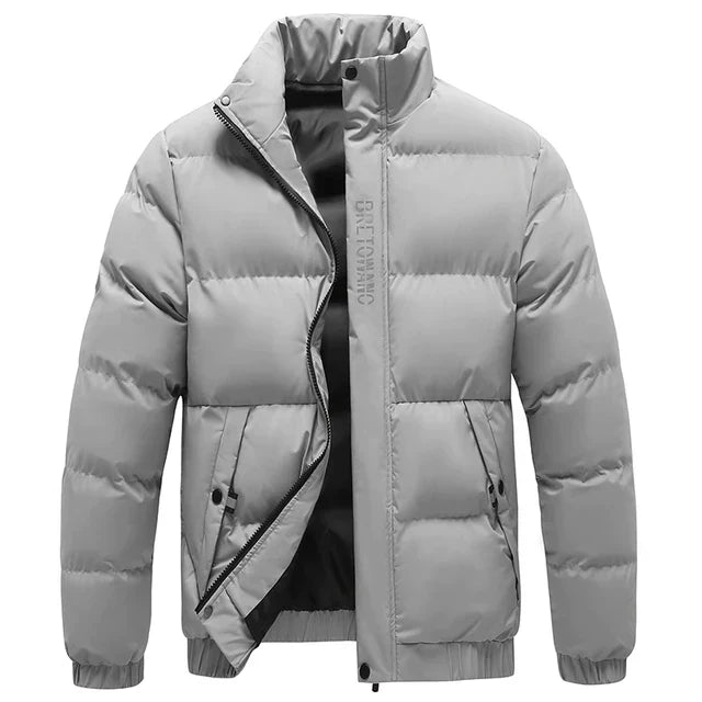Men's Stand Collar Puffer Jacket