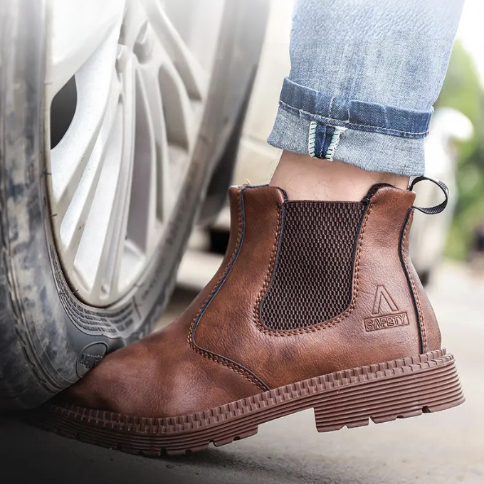 Men's Steel Toe Chelsea Work Boots