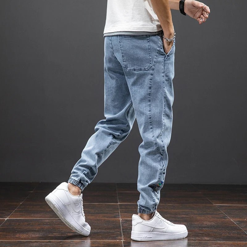 Men's Stretch Elastic Waist Jogger Jeans