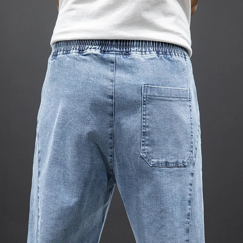 Men's Stretch Elastic Waist Jogger Jeans