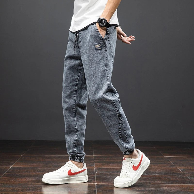 Men's Stretch Elastic Waist Jogger Jeans