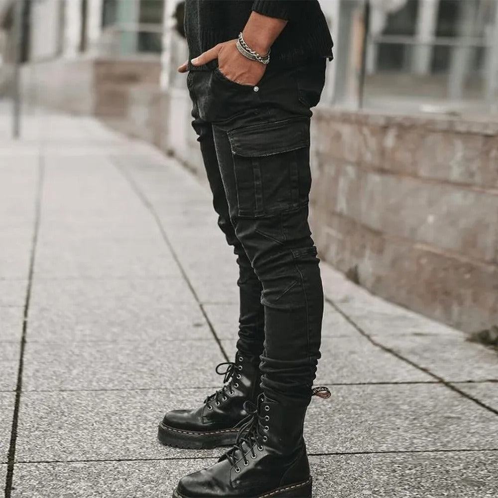 Men's Stretch Multi-Pocket Jeans