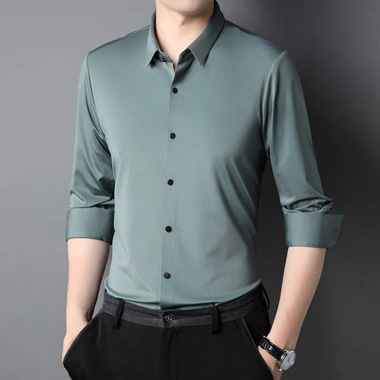 Men's Stretch Non-Iron Wrinkle-Free Shirt