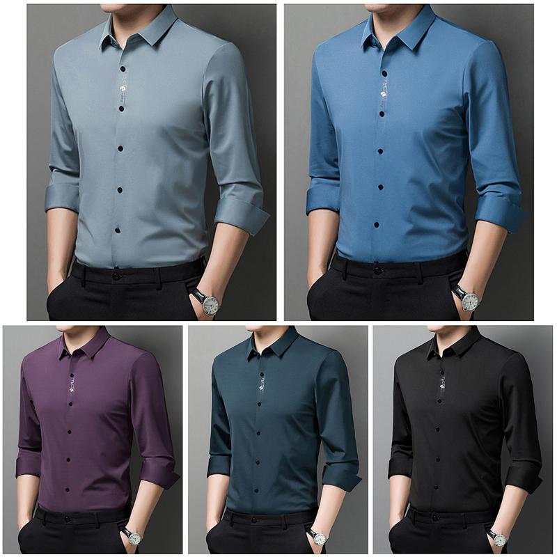 Men's Stretch Non-Iron Wrinkle-Free Shirt