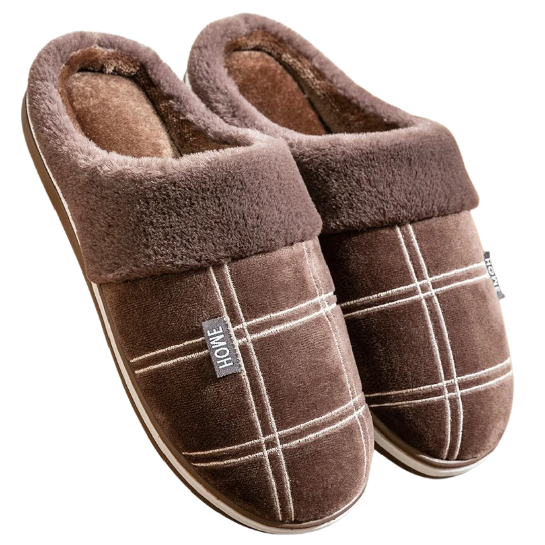 Men's Striped House Slippers
