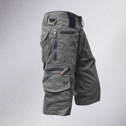 Men's Stylish Multi-Pocket Capri Cargo Shorts