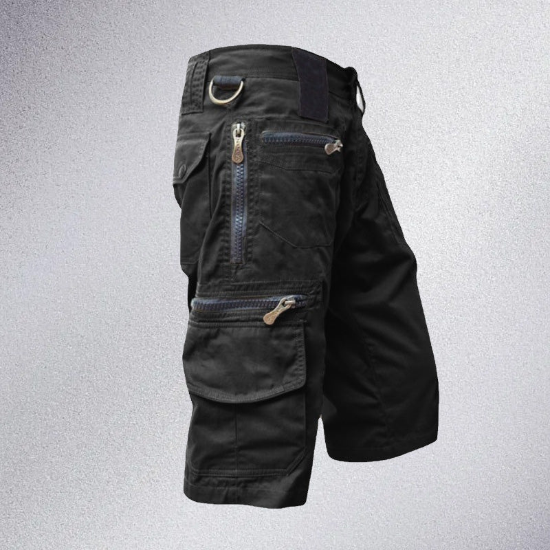 Men's Stylish Multi-Pocket Capri Cargo Shorts