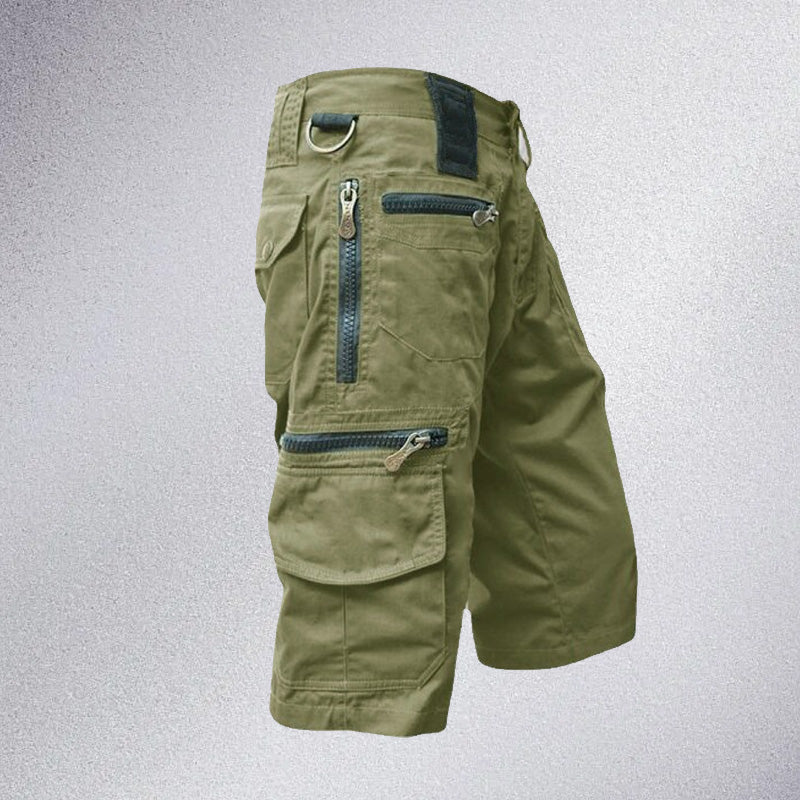 Men's Stylish Multi-Pocket Capri Cargo Shorts