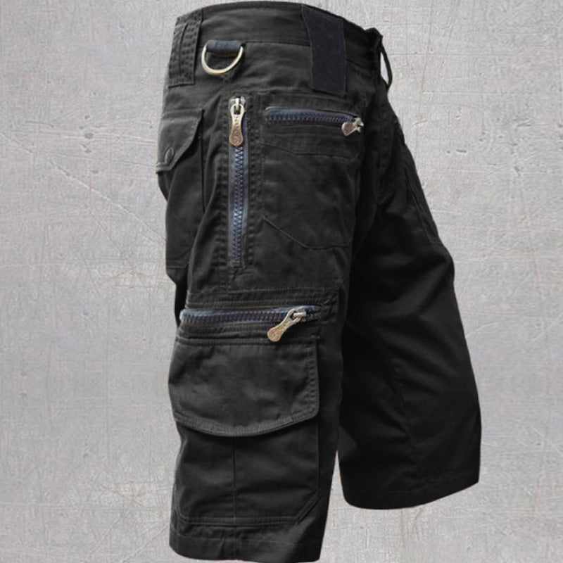 Men's Stylish Multi-Pocket Capri Cargo Shorts