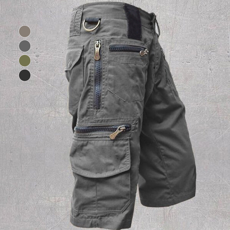 Men's Stylish Multi-Pocket Capri Cargo Shorts