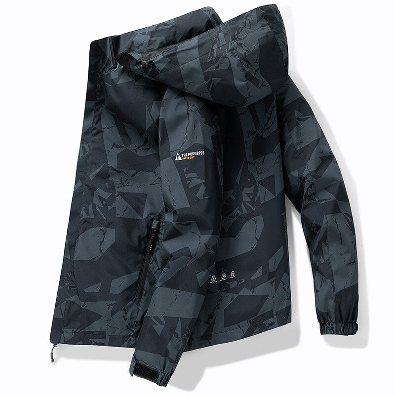 Men's Stylish Sporty Hooded Ski Jacket