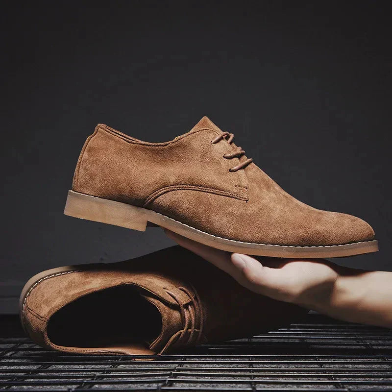 Men's Suede Oxford Shoes - Robert