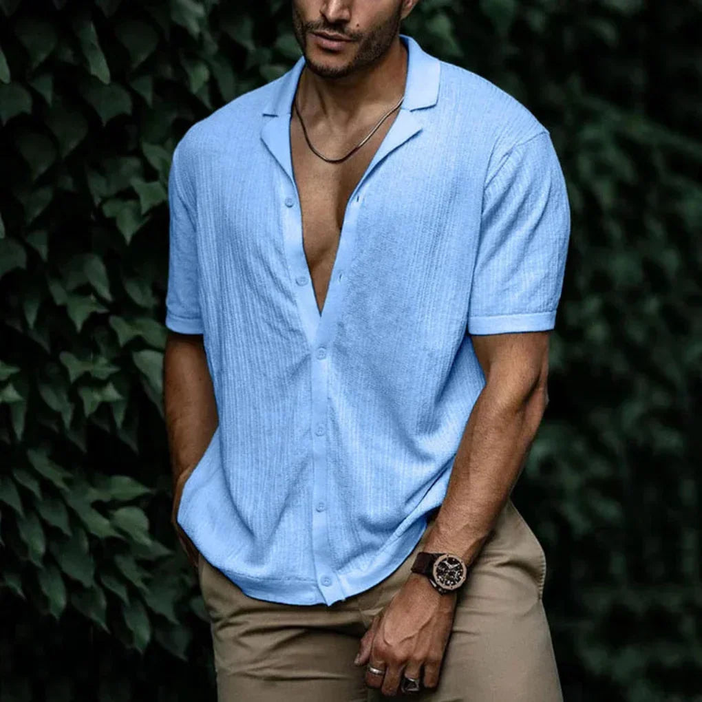 Men's Summer Button-Up Shirt