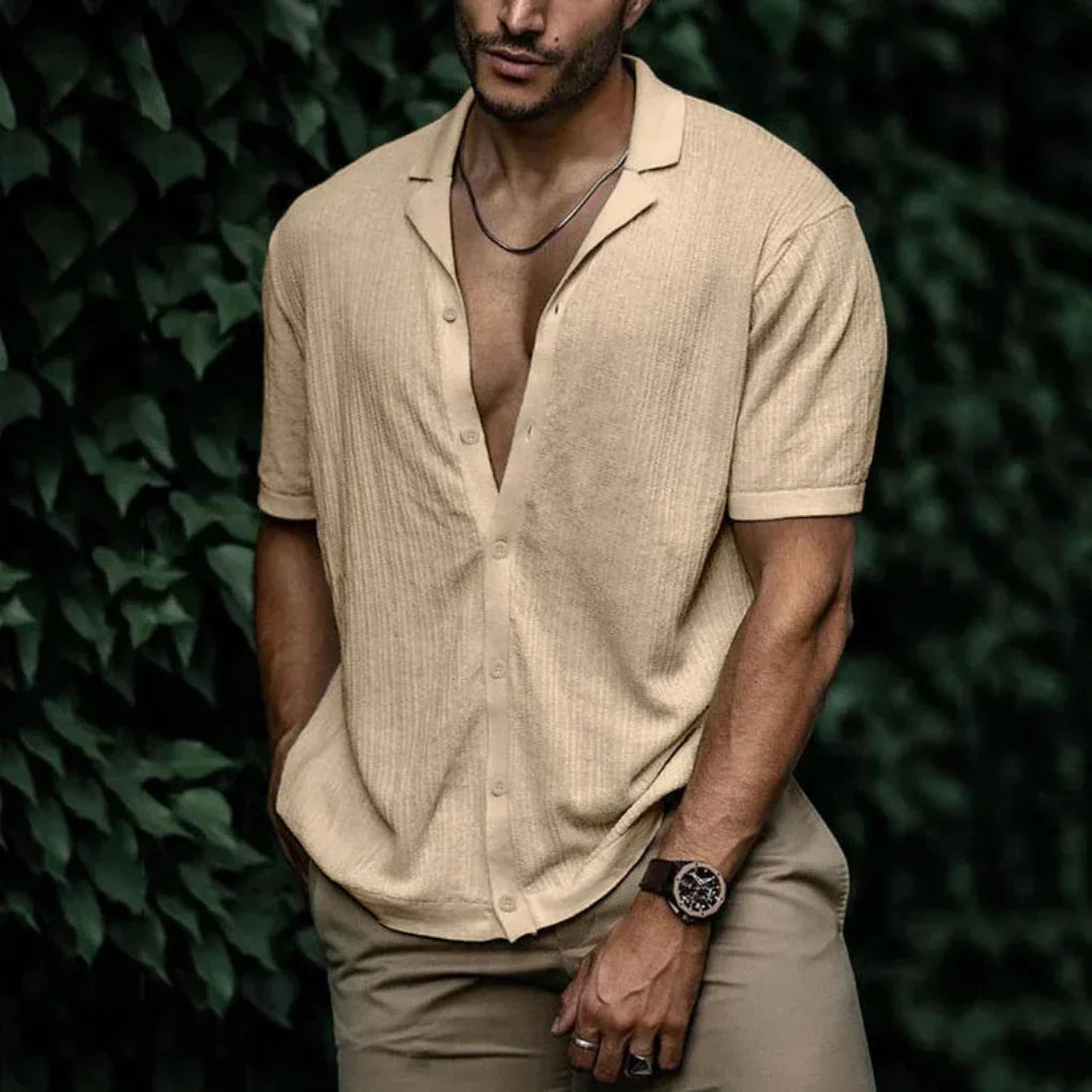 Men's Summer Button-Up Shirt