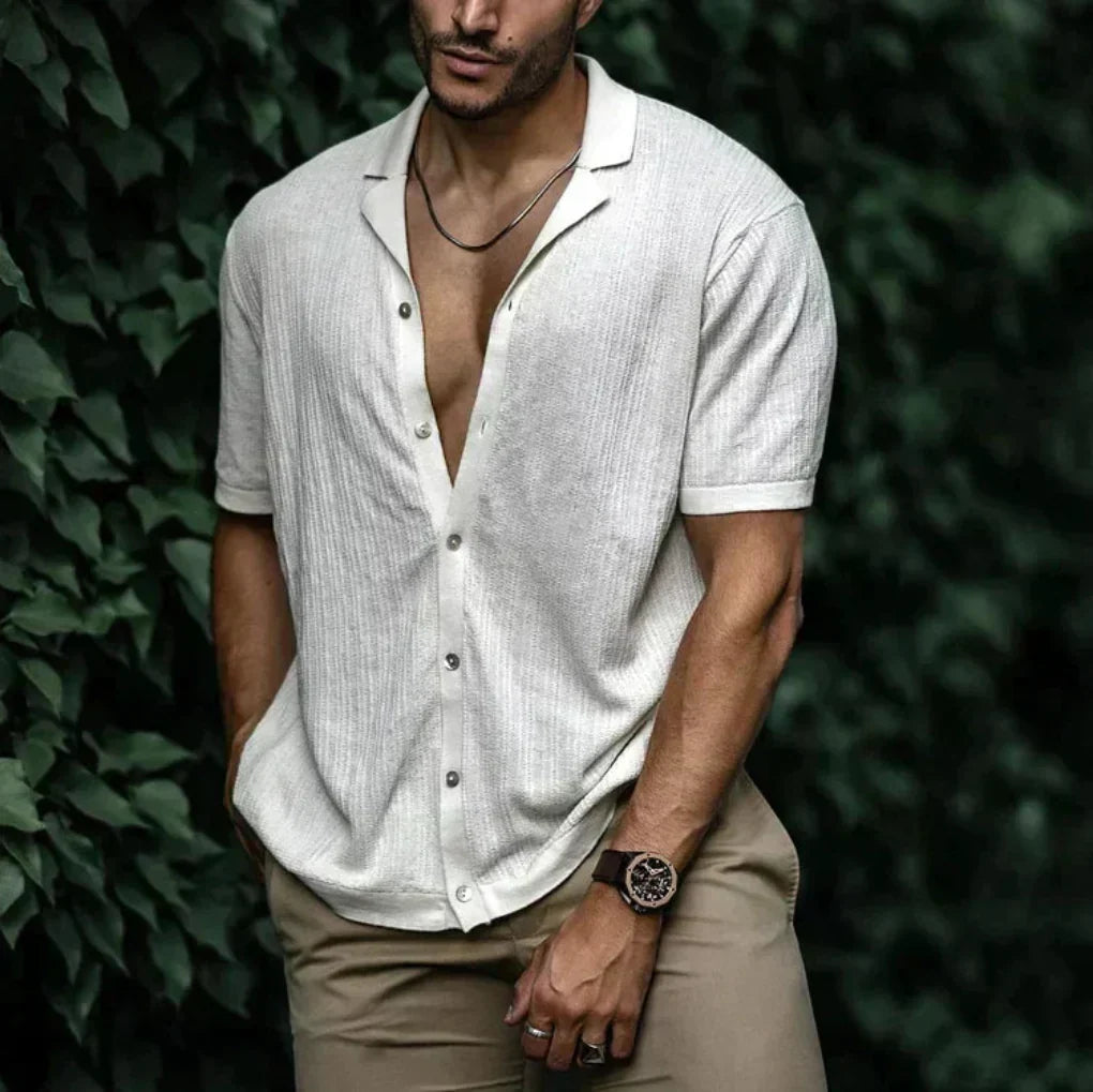 Men's Summer Button-Up Shirt