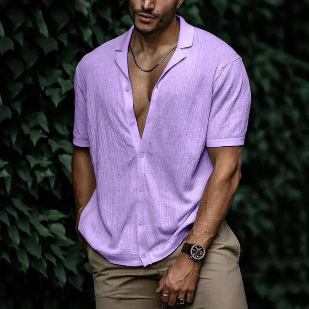 Men's Summer Button-Up Shirt