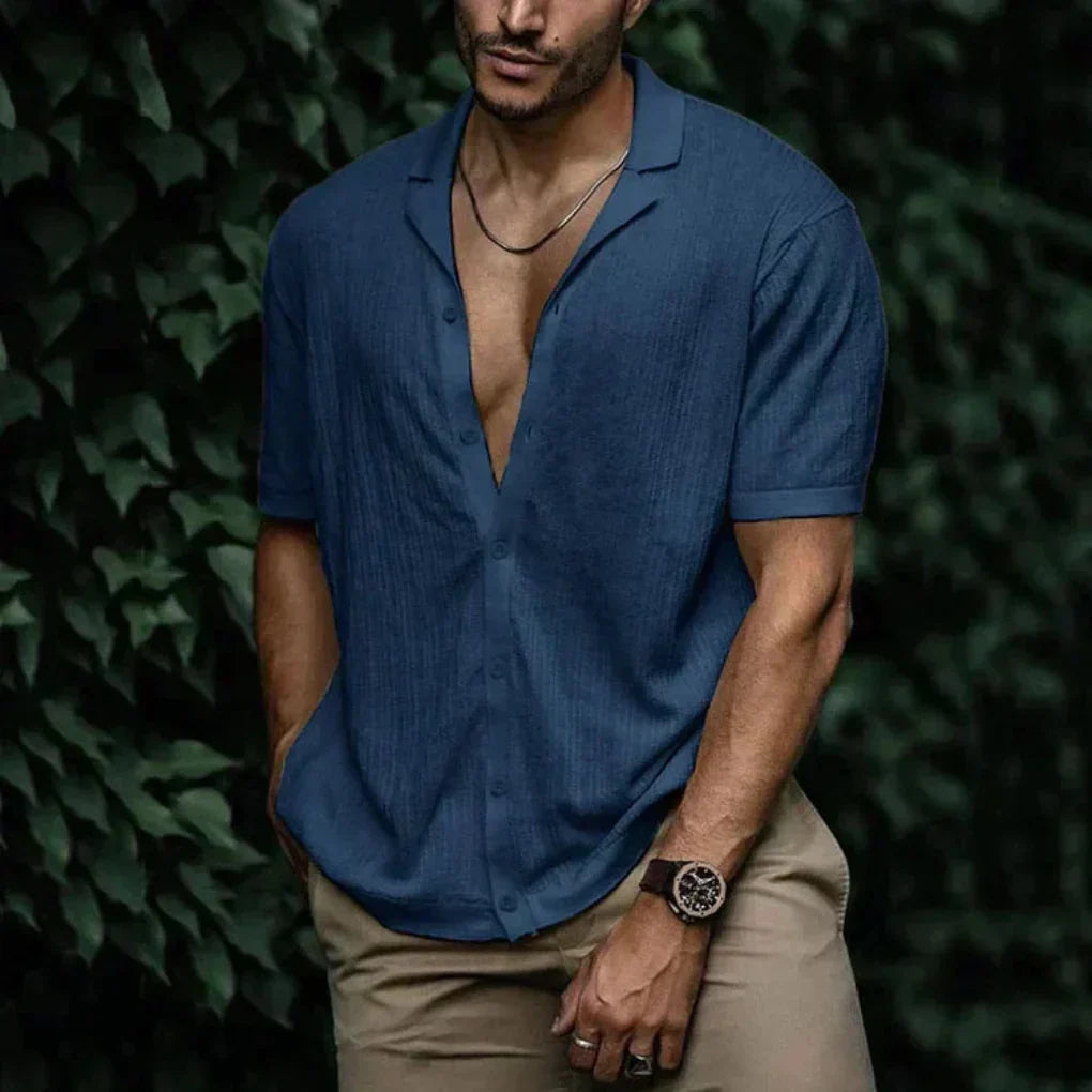 Men's Summer Button-Up Shirt
