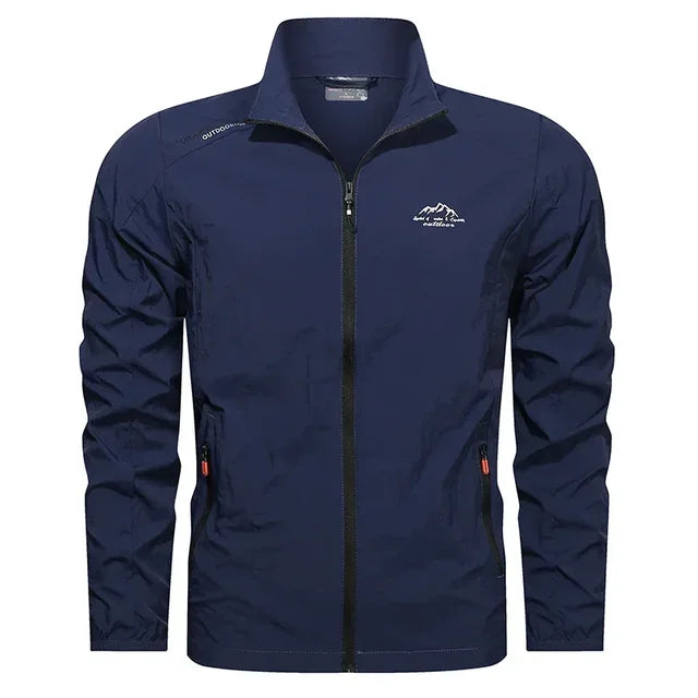 Men's Summer Jacket - Windproof & Water-Repellent - Elegant