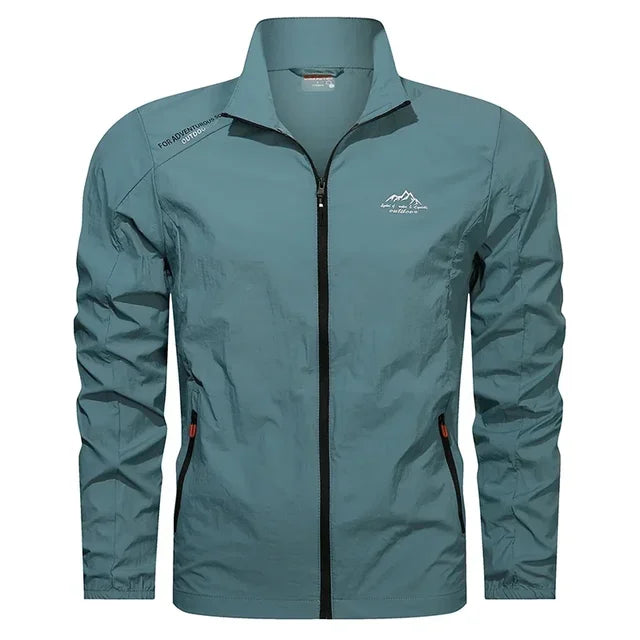 Men's Summer Jacket - Windproof & Water-Repellent - Elegant