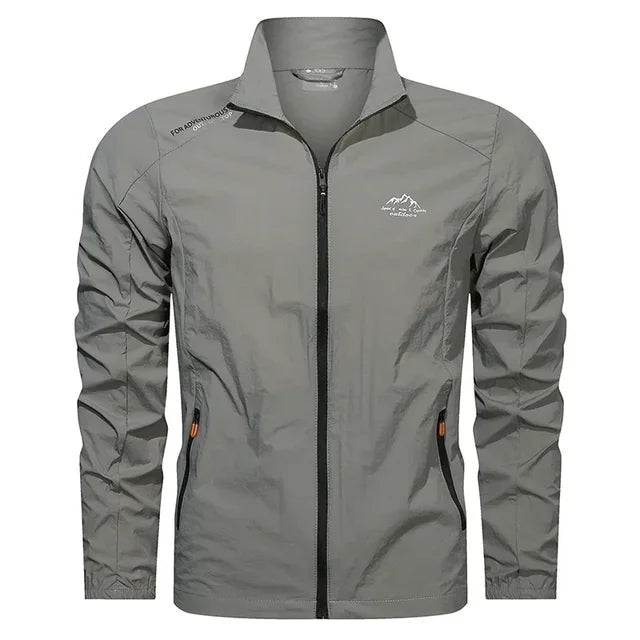 Men's Summer Jacket - Windproof & Water-Repellent - Elegant