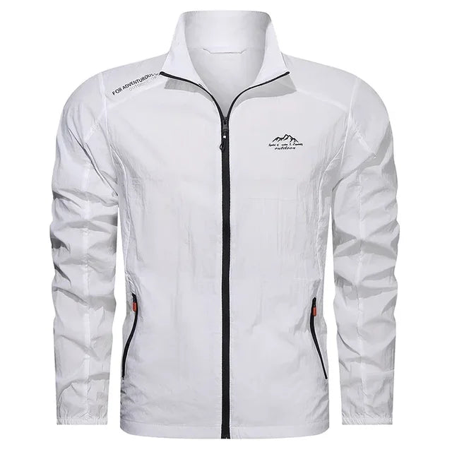 Men's Summer Jacket - Windproof & Water-Repellent - Elegant