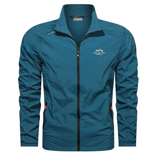 Men's Summer Jacket - Windproof & Water-Repellent - Elegant