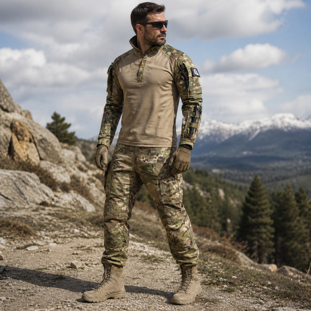 Men's Tactical Two-Piece Set for All-Weather Performance