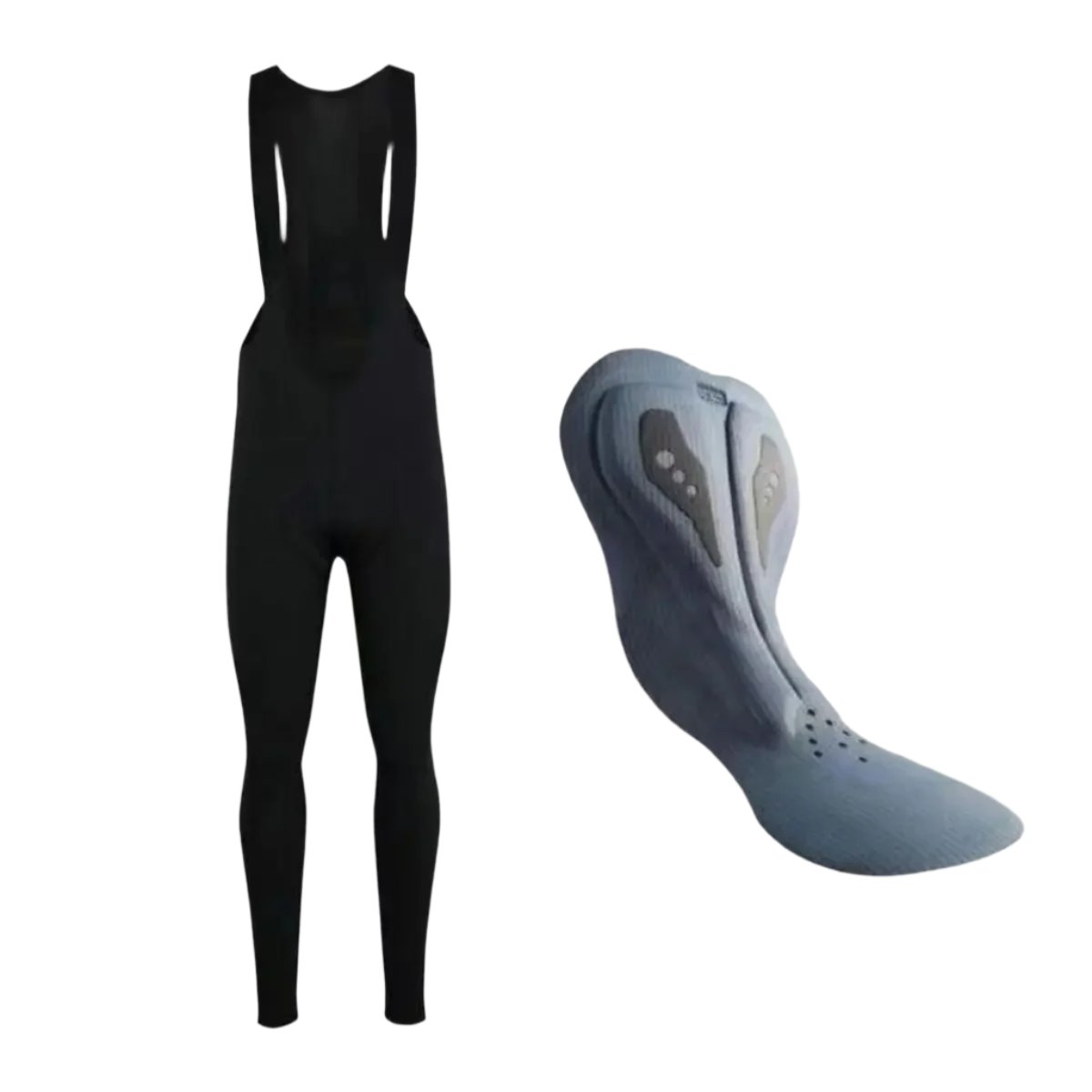 Men's Thermal Cycling Bib Tights + Bicycle Saddle Pad