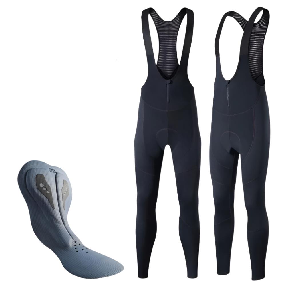 Men's Thermal Cycling Bib Tights + Bicycle Saddle Pad