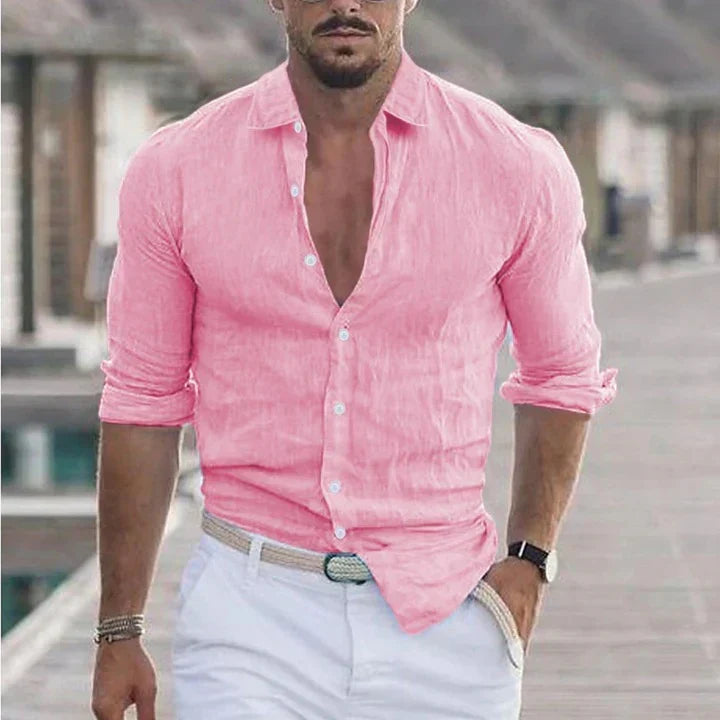 Men's Turn-Down Collar Shirt