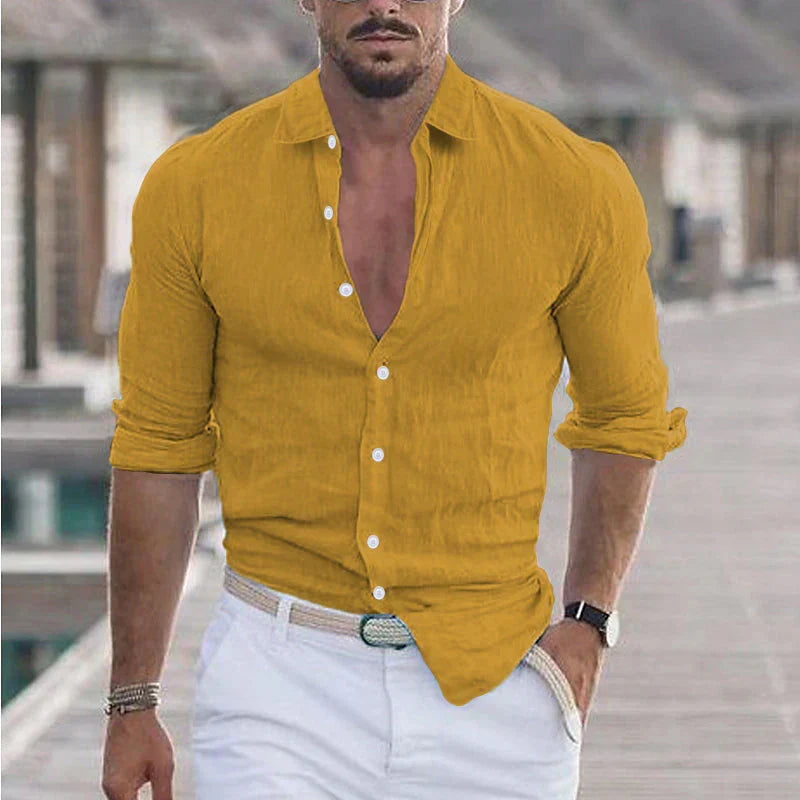 Men's Turn-Down Collar Shirt