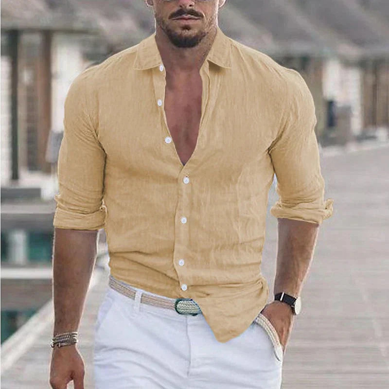 Men's Turn-Down Collar Shirt