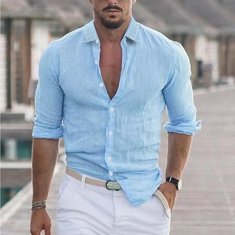 Men's Turn-Down Collar Shirt