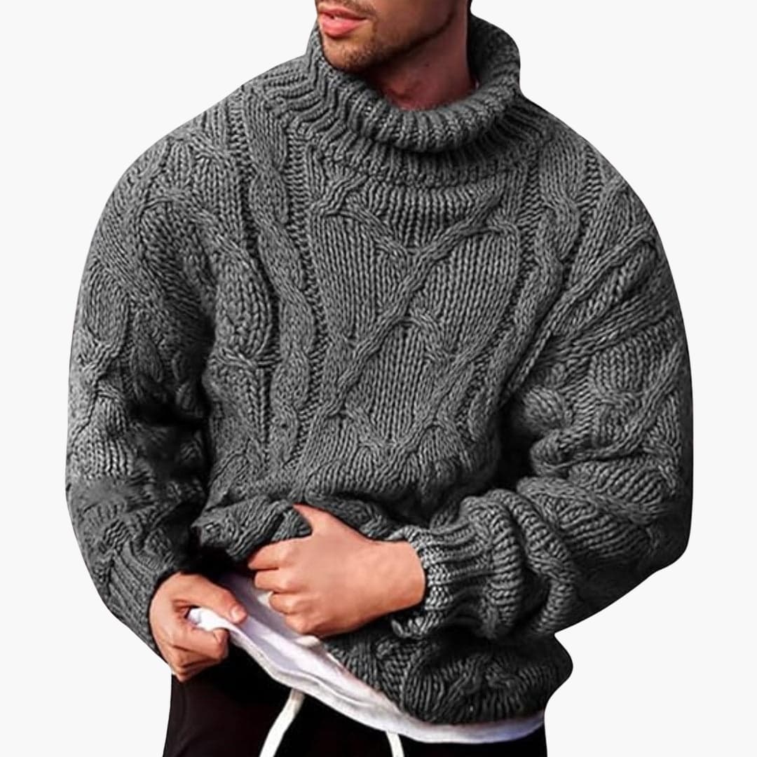 Men's Turtleneck Sweater – Classic Pullover