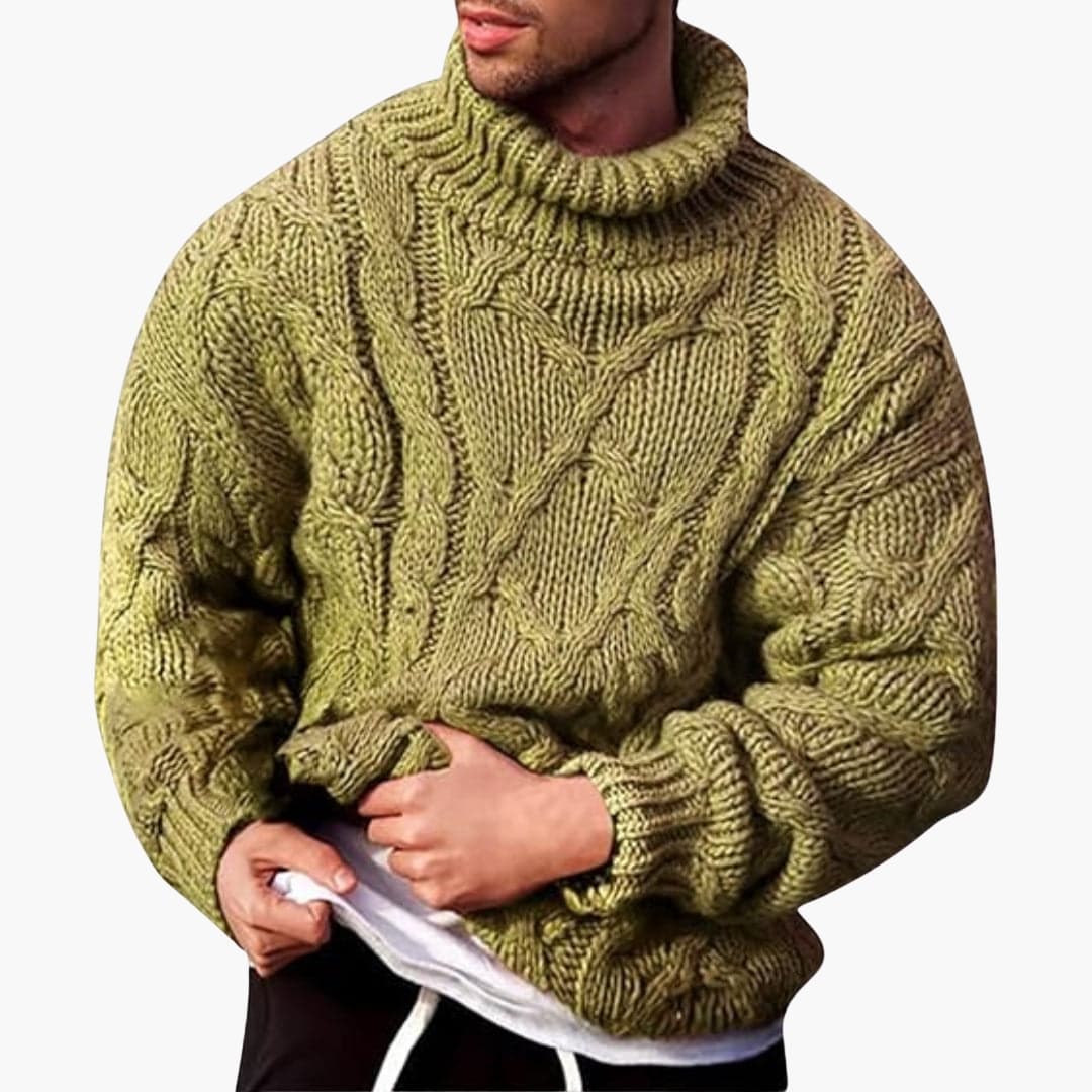 Men's Turtleneck Sweater – Classic Pullover