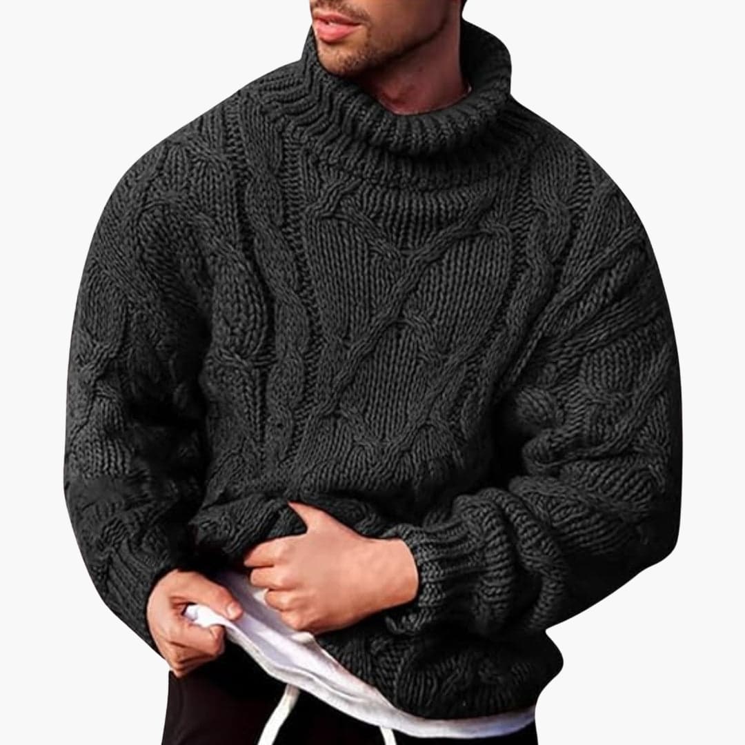 Men's Turtleneck Sweater – Classic Pullover