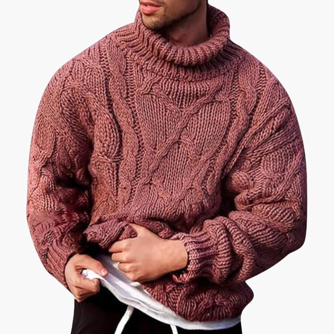 Men's Turtleneck Sweater – Classic Pullover